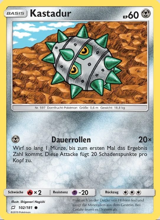Pokémon TCG — Metall 카드 6장 세트